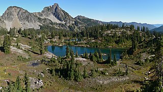 Lila Lake on Rampart Ridge