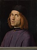 Portrait of Battista Fiera, 1490-1495, National Gallery