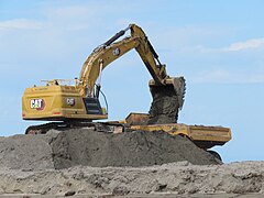 Sand mining at Tern Island Nature Reserve, November 2023 06.jpg