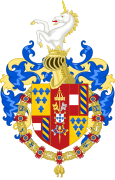 Coat of Arms of the Duke Ranuncius Farnese (1600-1622).svg