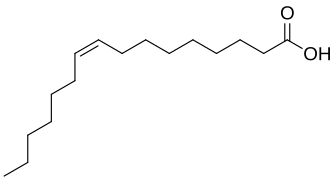 Palmitoleic acid.svg