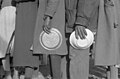 People in the lineup for food at mealtime in the camp for flood refugees, Forrest City, Arkansas, February 1937