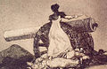 Francisco de Goya: ¡Qué Valor!. Represents Agustina de Aragón.