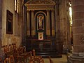 Chapelle dédiée à la Vierge Marie terminant la nef latérale du bas-côté nord