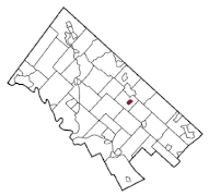 Map of North Wales, Montgomery County, Pennsylvania Highlighted.gif