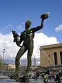 English: The Poseidon fountain, Götaplatsen, Gothenburg. Svenska: Poseidon på Götaplatsen i Göteborg.