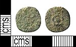 Thumbnail for File:Post Medieval Coin, Rose Farthing of Charles I (FindID 707829).jpg