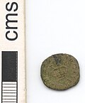 Thumbnail for File:Charles I Rose farthing, obverse (FindID 67153).jpg