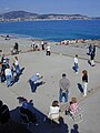 Boules/Petanque on the beach at Nice (France) 2004