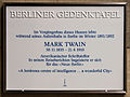 Mark Twain, Körnerstraße 7, Tiergarten