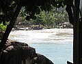 Highest peak of water during the tsunami at Kato Noi Beach