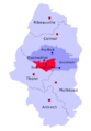 Location of Soultz in the Haut-Rhin