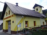 English: Fire station in Rateče, Slovenia