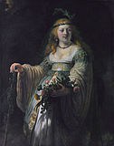 Rembrandt, Saskia van Uylenburgh in Arcadian Costume, 1635