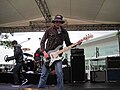 Bill Leen, bassist for the Gin Blossoms, Indianapolis Motor Speedway, Speedway, Indiana, 2010.
