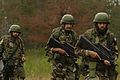 Members of the Pakistani Air Force training with F2000 rifles.