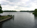 Blick von der Tegeler Hafenbrücke auf den Tegeler See