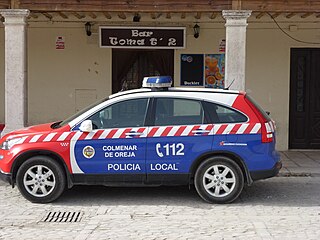 Vehículo de la policía local