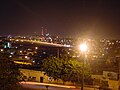 Puebla at night from Fort Guadalupe