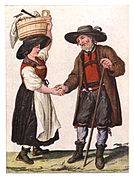 026 Bauersleute aus dem Ennstal - Aquarell von J. von Lederwasch, 1800.jpg