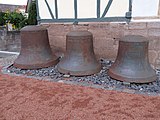 English: Bells near the church in Uder, Thuringia, Germany