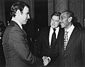 Church (center) with Senator Joe Biden (D-DE, left) and President of Egypt Anwar Sadat (right)