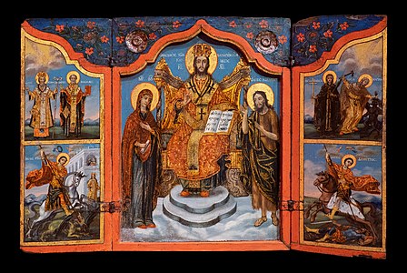 Deesis with Saints, triptych 18-19 cent