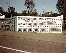 The Tropic of Capricorn monument, Rockhampton, Queensland