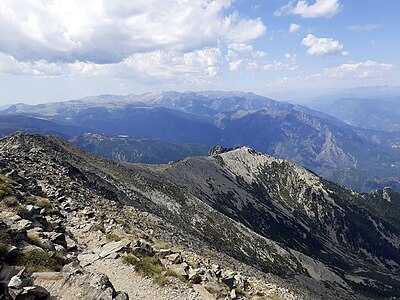 a view of landscape and mountains, Pyrenees