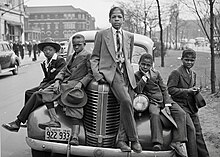 Easter 1941 Chicago Youths with Automobile crop 2.jpg