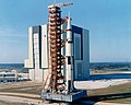 Apollo 10 during rollout on March 11, 1969.