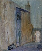 Gate in Tangiers, by Henry Ossawa Tanner.jpg