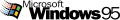 Windows 95 logo and wordmark