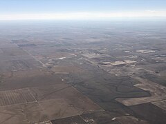 2022-09-11 14 25 08 View southward across central Adams County, Colorado from an airplane which had just taken off from Denver International Airport.jpg