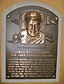 Earle Combs' plaque in the Baseball Hall of Fame