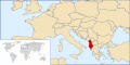 Location map for Albania