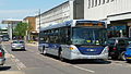 English: Metrobus 580 (YT09 BKY), a Scania OmniCity, in The Broadway, Crawley, West Sussex, on route 10.