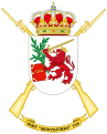 File:Coat of Arms of the 1st-66 Motorized Infantry Battalion "Montejurra" (Spanish Army)