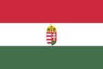 Thumbnail for File:Flag of Hungary with arms.svg