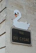 Plaque de la rue du Cygne, Montpellier.jpg