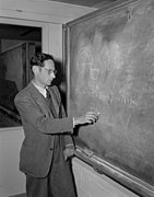 Robert Serber using a blackboard.jpg