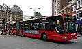 English: Arriva London North MA121 (BX55 FVY), a Mercedes-Benz Citaro, leaving Victoria bus station, on route 38.