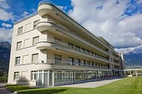 Sainte Claire clinic in Sierre, canton of Valais Author: Arnaud Zufferey