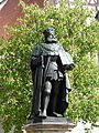 English: Hanfried statue on the market in Jena, Thuringia, Germany