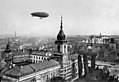 Polish airship "Lech" over Royal Castle.