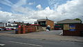 English: The Wilts & Dorset bus depot in Salisbury, Wiltshire. It is situated off Castle Street.