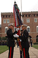 General Michael Hagee, passes the Marine Corps colors to General James T. Conway, 2006.