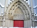 main entrance to church