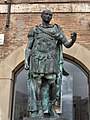 Bronze statue of Cæsar, Rimini, Italia