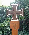 The grave of Field Marshal Erwin Rommel (detail), located in Herrlingen(Blaustein), Germany.